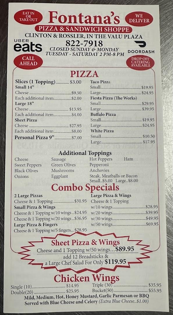 Fontana's Pizza & Sandwich Shoppe
